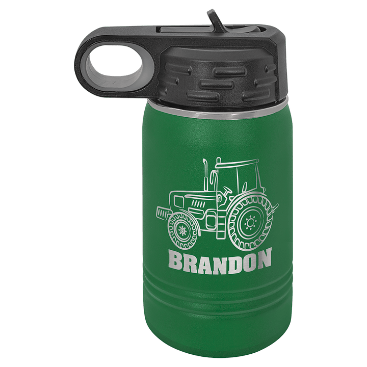 Polar Camel 12 oz water bottle in Green