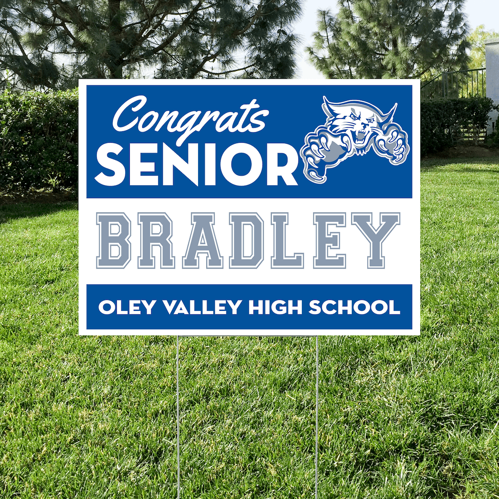 Oley Valley senior yard sign