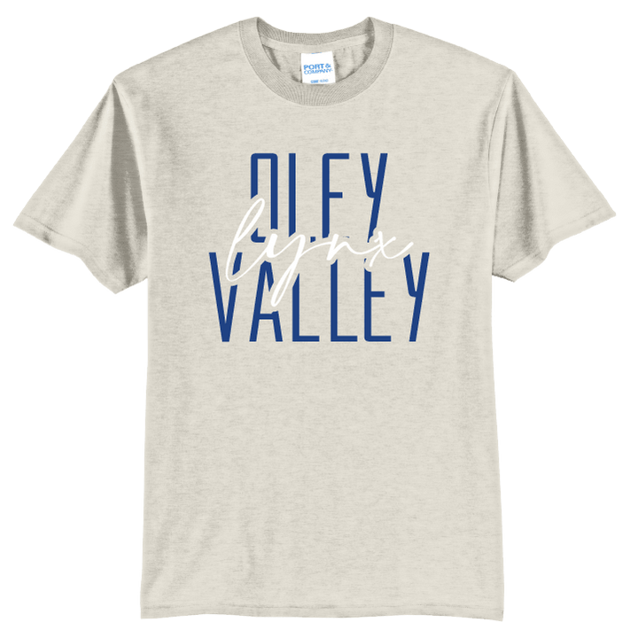 Oley Valley Lynx Stacked Script T-Shirt | School Spirit Tee
