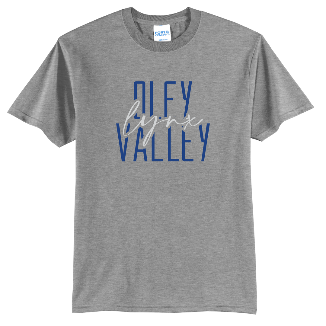 Oley Valley Lynx Stacked Script T-Shirt | School Spirit Tee