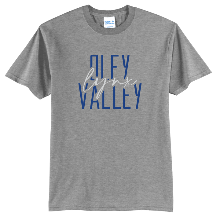Oley Valley Lynx Stacked Script T-Shirt | School Spirit Tee