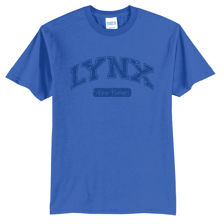 Oley Valley Lynx Vintage Varsity T-Shirt | Retro Collegiate Spirit Tee