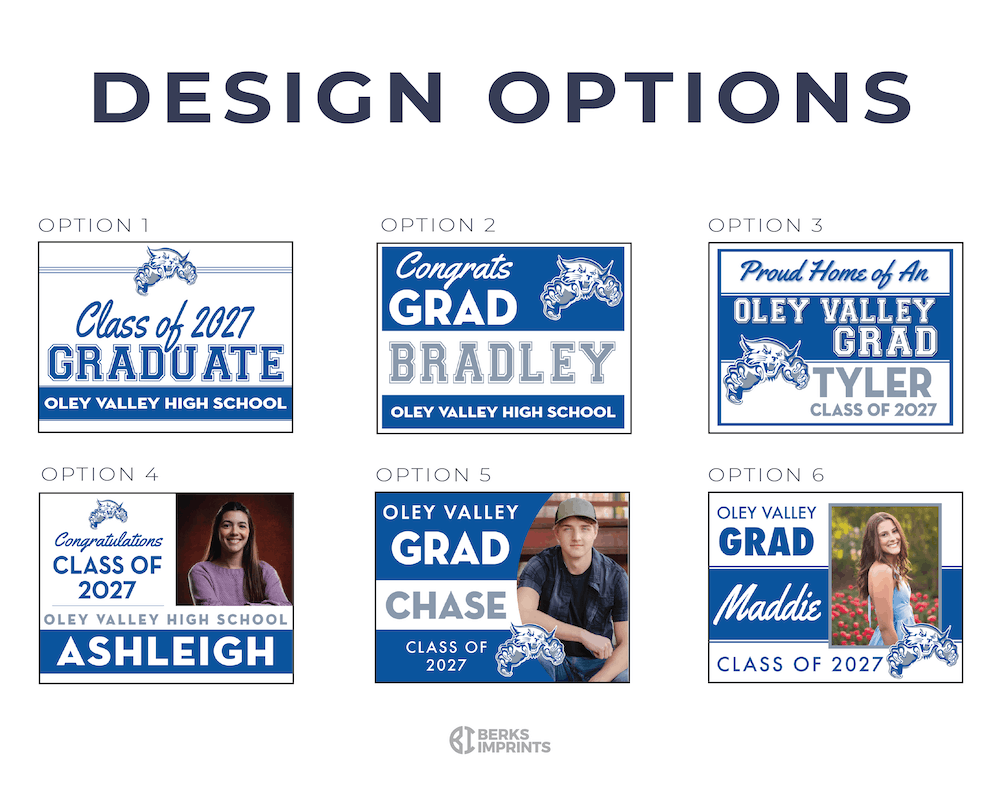 Class of 2027 Oley Valley Graduate Yard Signs