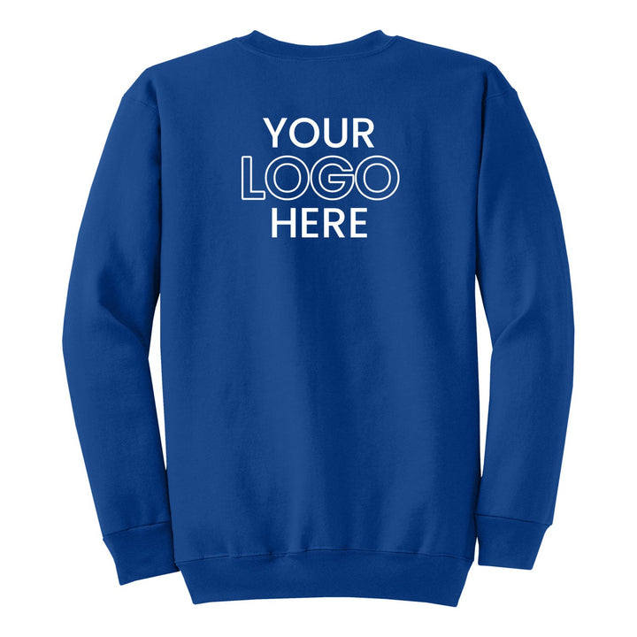 True Royal Port &amp; Company PC78 crewneck with a sample full-back company logo