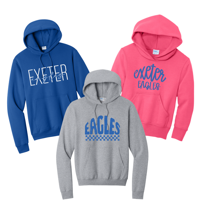 Exeter Eagles Custom YOUTH Hoodie | Pick Your Design &amp; Color
