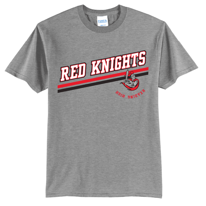 Reading Red Knights Varsity Stripe T-Shirt | School Spirit Tee