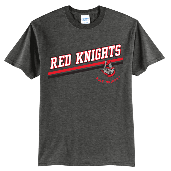 Reading Red Knights Varsity Stripe T-Shirt | School Spirit Tee