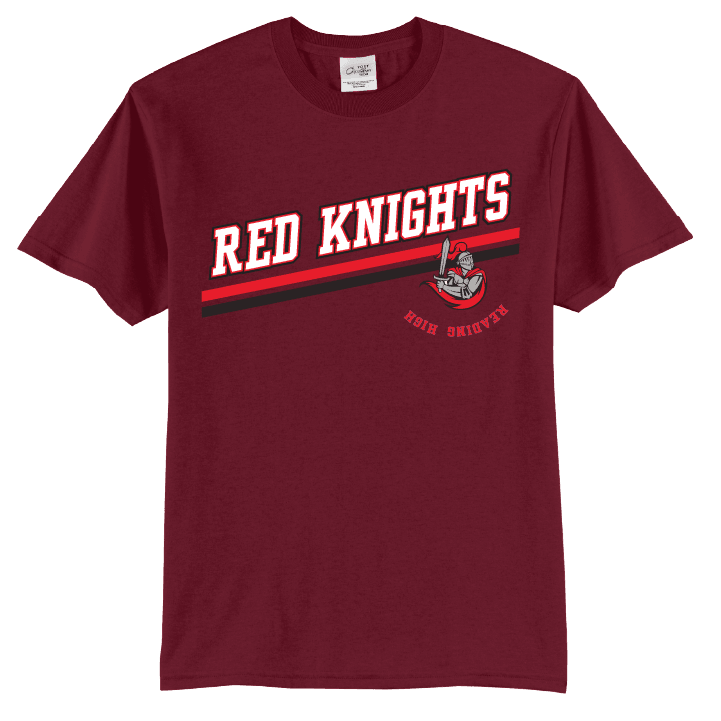 Reading Red Knights Varsity Stripe T-Shirt | School Spirit Tee