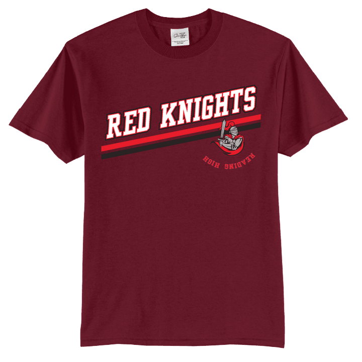 Reading Red Knights Varsity Stripe T-Shirt | School Spirit Tee