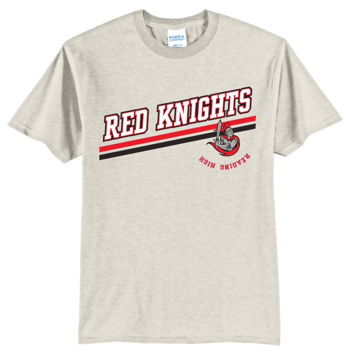 Reading Red Knights Varsity Stripe T-Shirt | School Spirit Tee