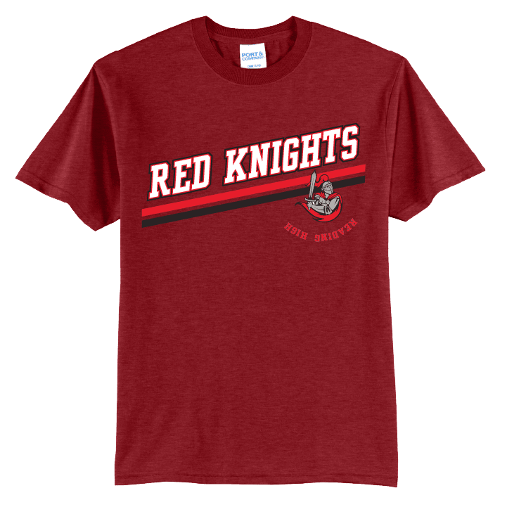 Reading Red Knights Varsity Stripe T-Shirt | School Spirit Tee