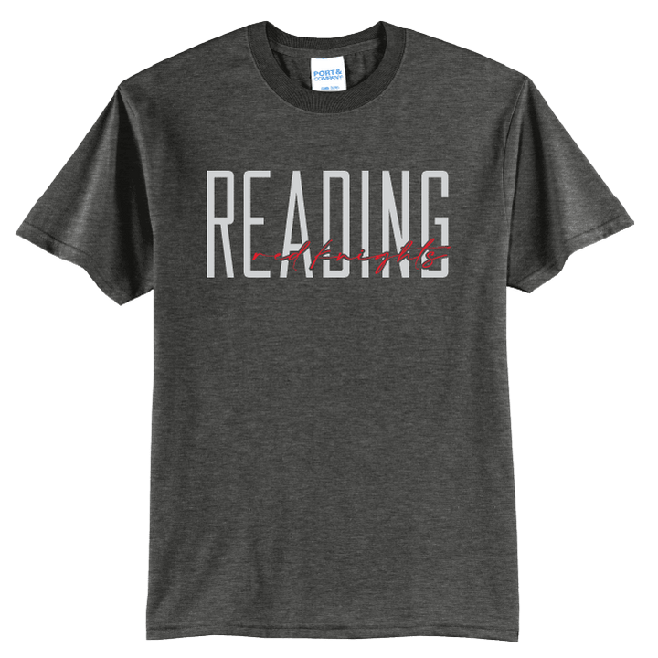 Reading Red Knights Script T-Shirt | School Spirit Tee