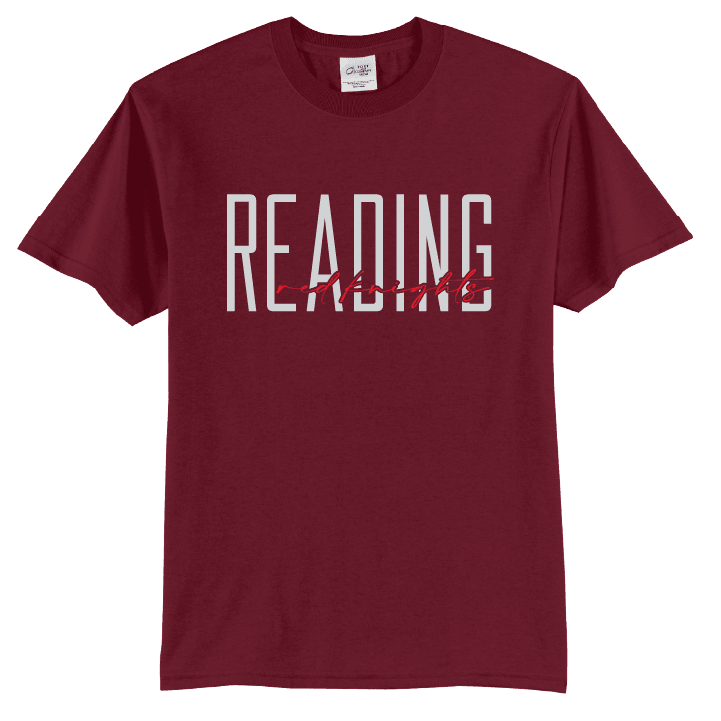 Reading Red Knights Script T-Shirt | School Spirit Tee