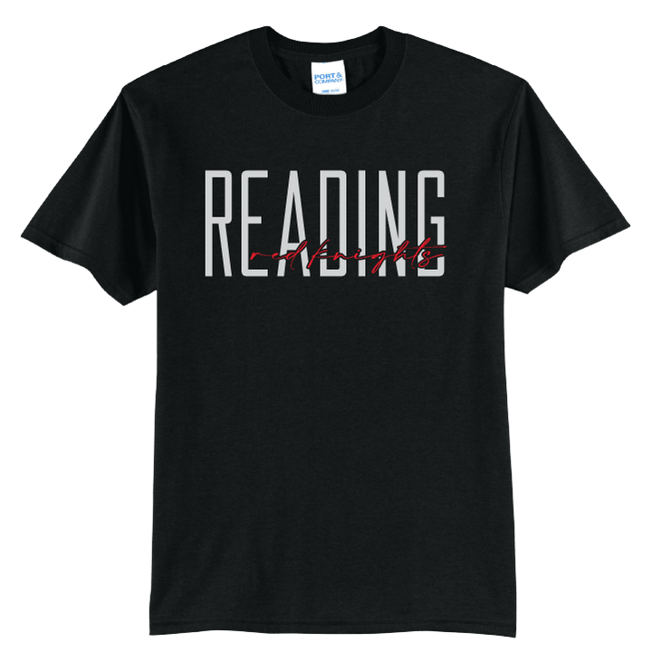 Reading Red Knights Script T-Shirt | School Spirit Tee