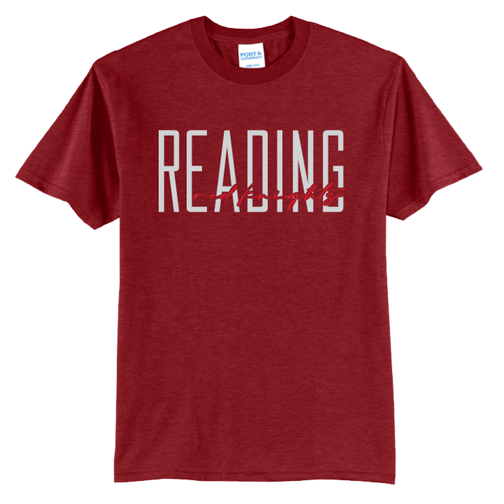Reading Red Knights Script T-Shirt | School Spirit Tee