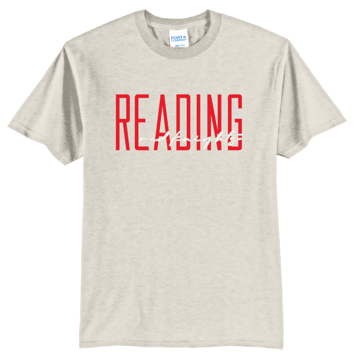 Reading Red Knights Tee | Modern Type School Spirit Shirt