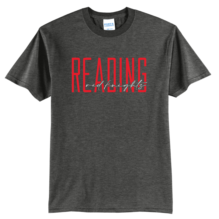 Reading Red Knights Tee | Modern Type School Spirit Shirt