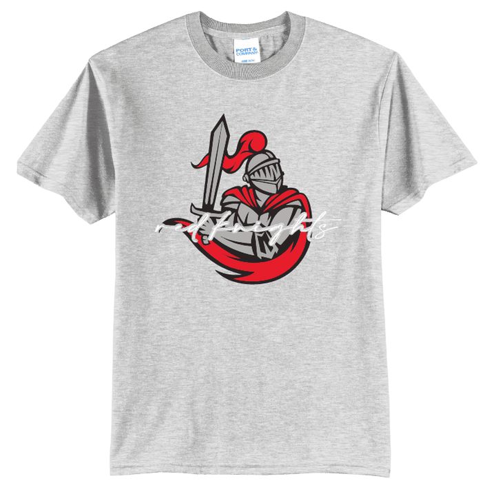 Reading Red Knights Script T-Shirt | Varsity Monogram Spirit Tee