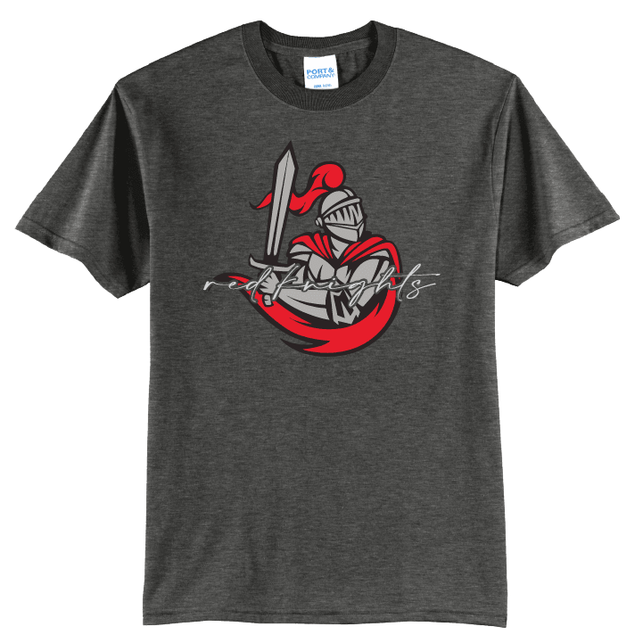 Reading Red Knights Script T-Shirt | Varsity Monogram Spirit Tee