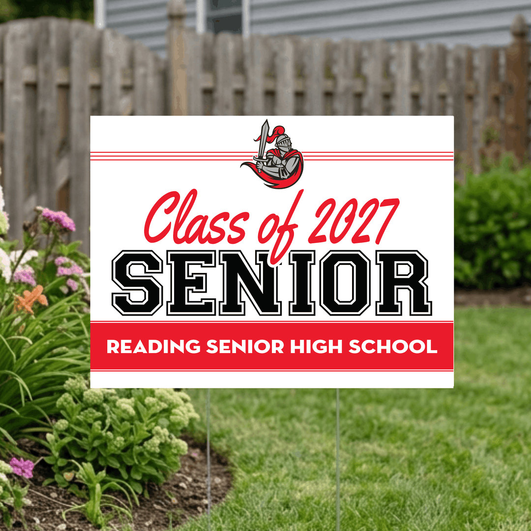 Reading High senior yard sign