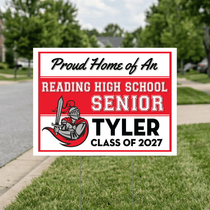 Reading High senior yard sign