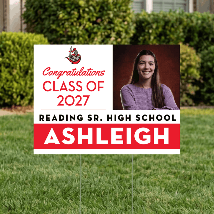 Reading High senior yard sign