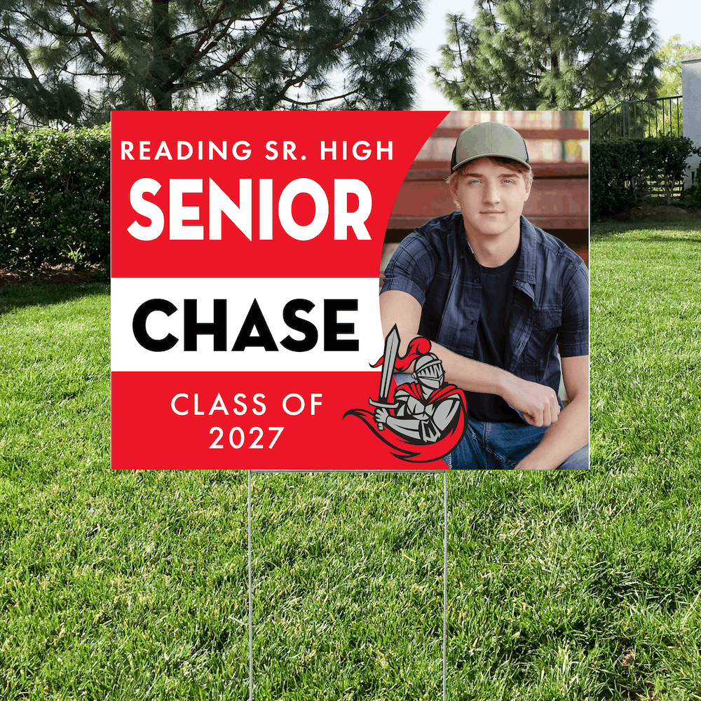 Reading High senior yard sign