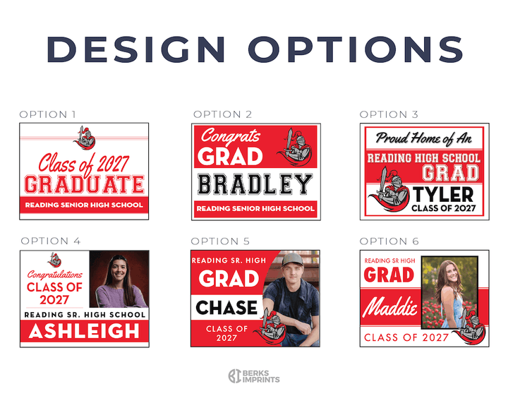 Class of 2027 Reading High Graduate Yard Signs