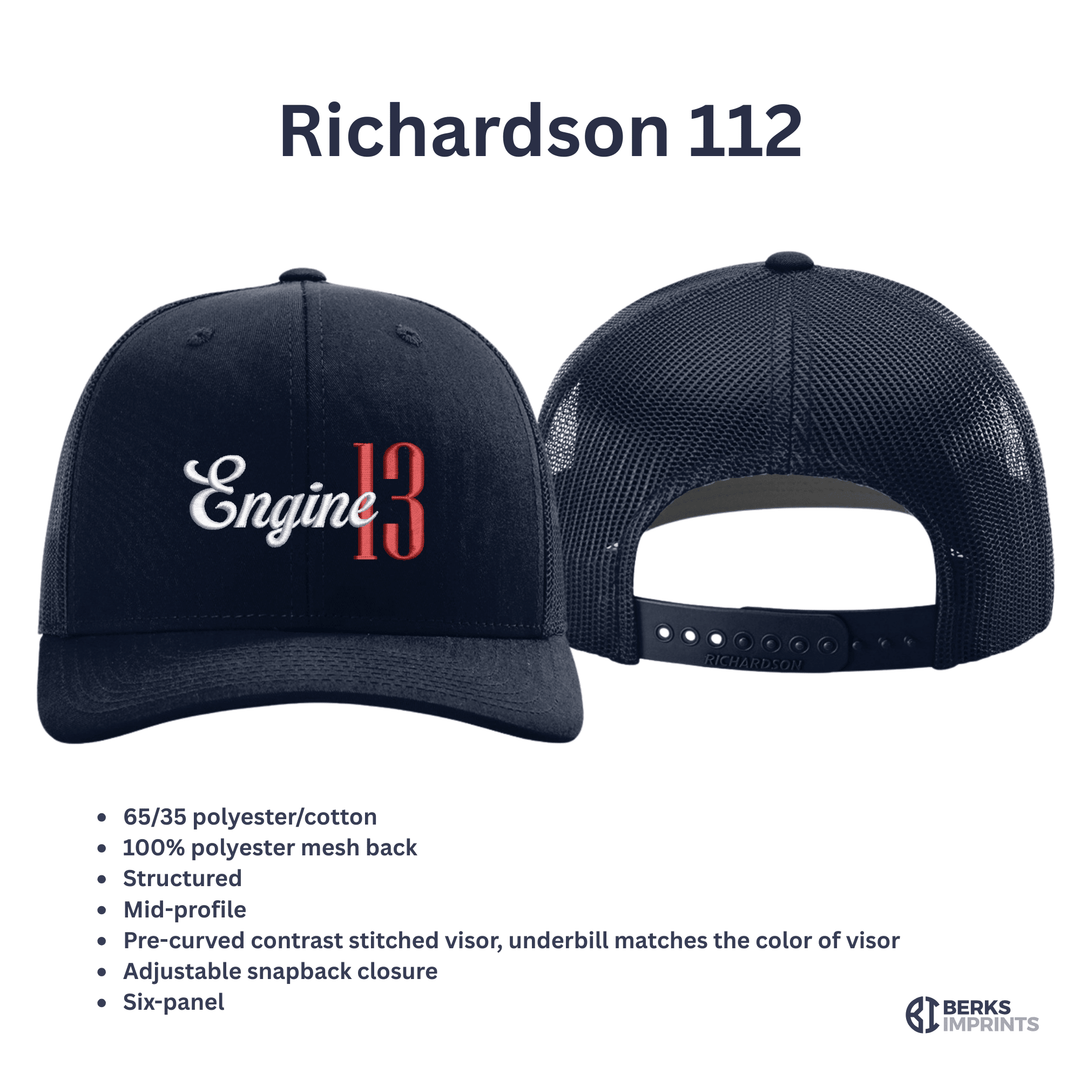 Apparatus Script Fire Department Hat