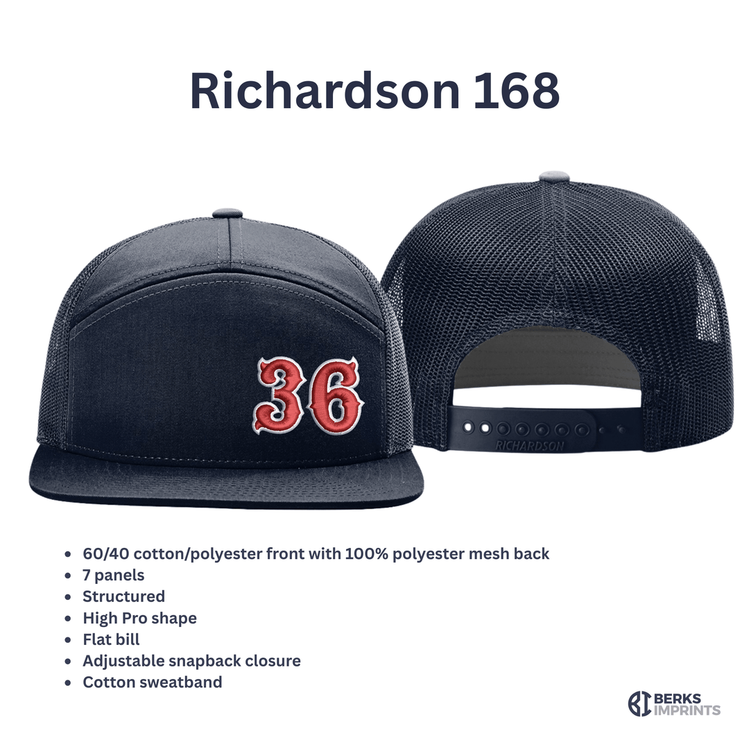 Custom Fire Department Number Embroidered Hat