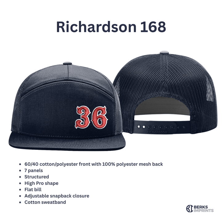 Custom Fire Department Number Embroidered Hat