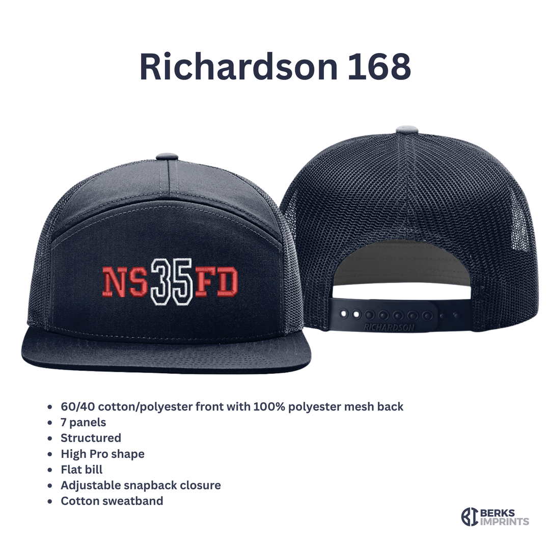 Varsity Fire Department Hat – Personalized Custom Embroidered
