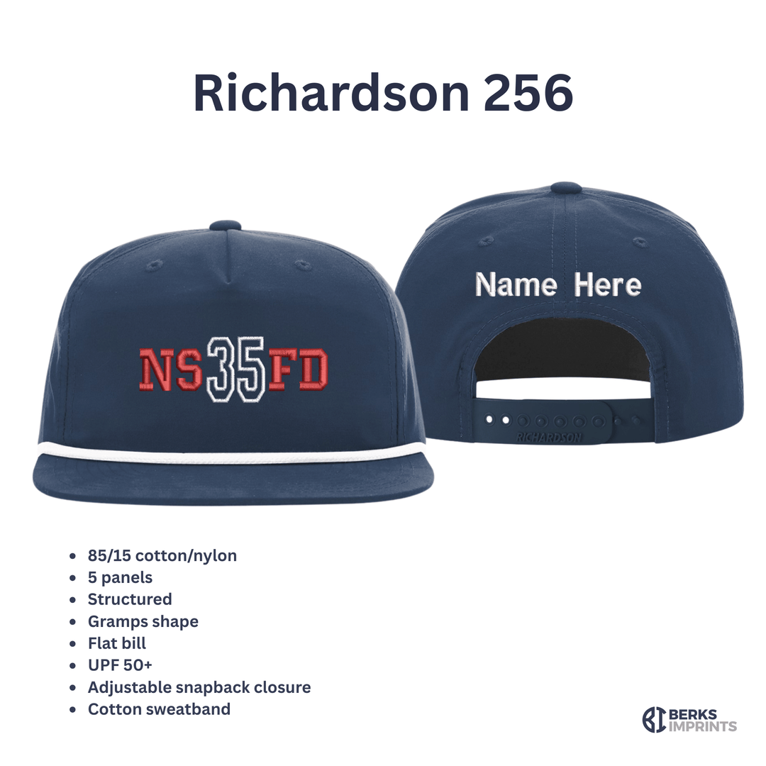 Varsity Fire Department Hat – Personalized Custom Embroidered