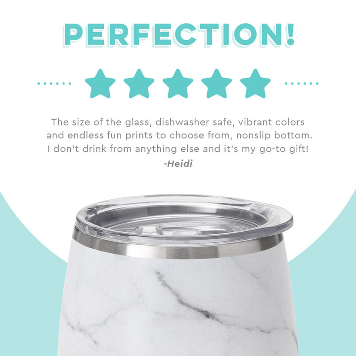 Marble Stemless Wine Cup (14oz) - Barn Street Designs