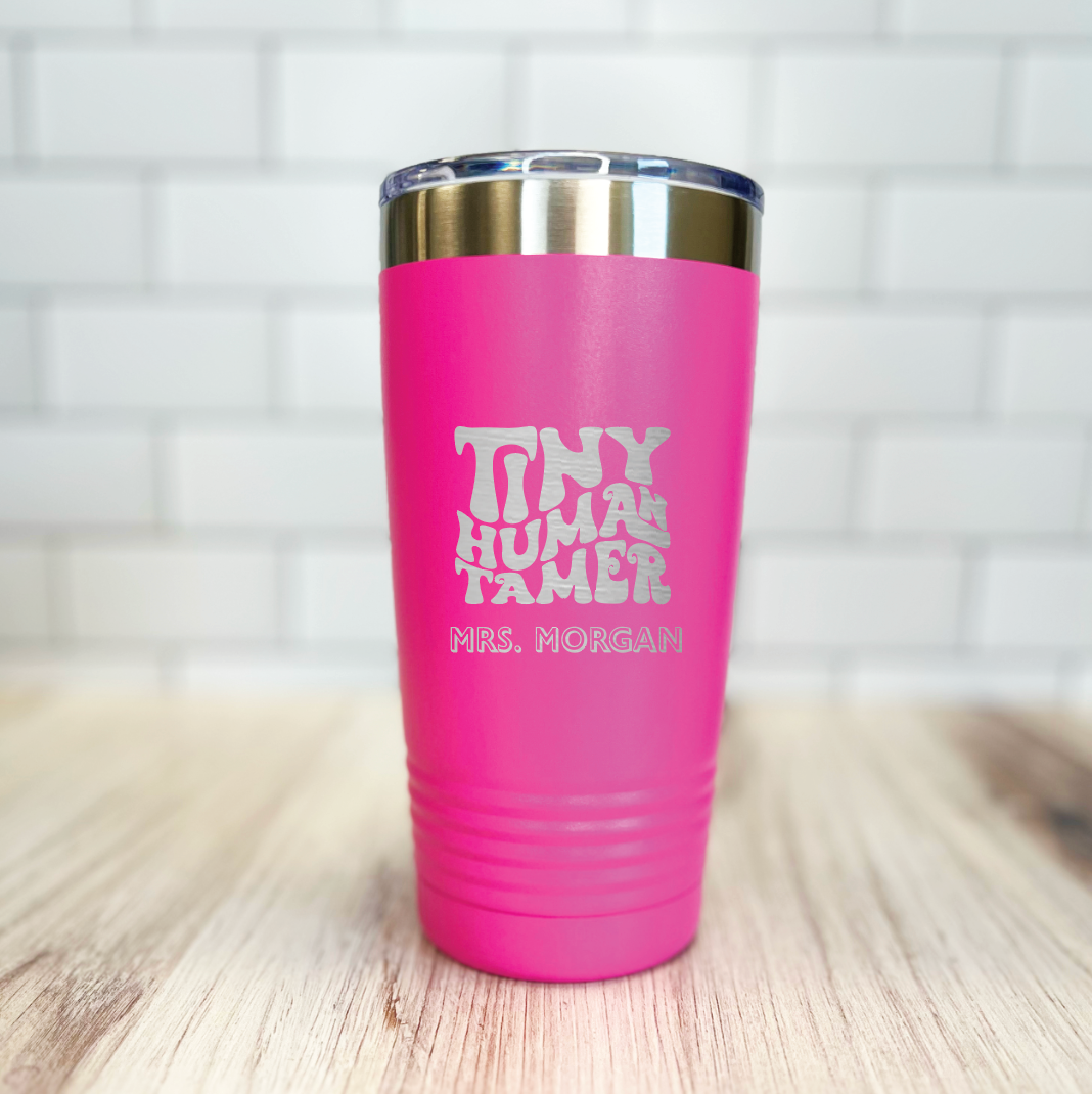 Tiny Human Tamer Teacher Personalized Tumbler