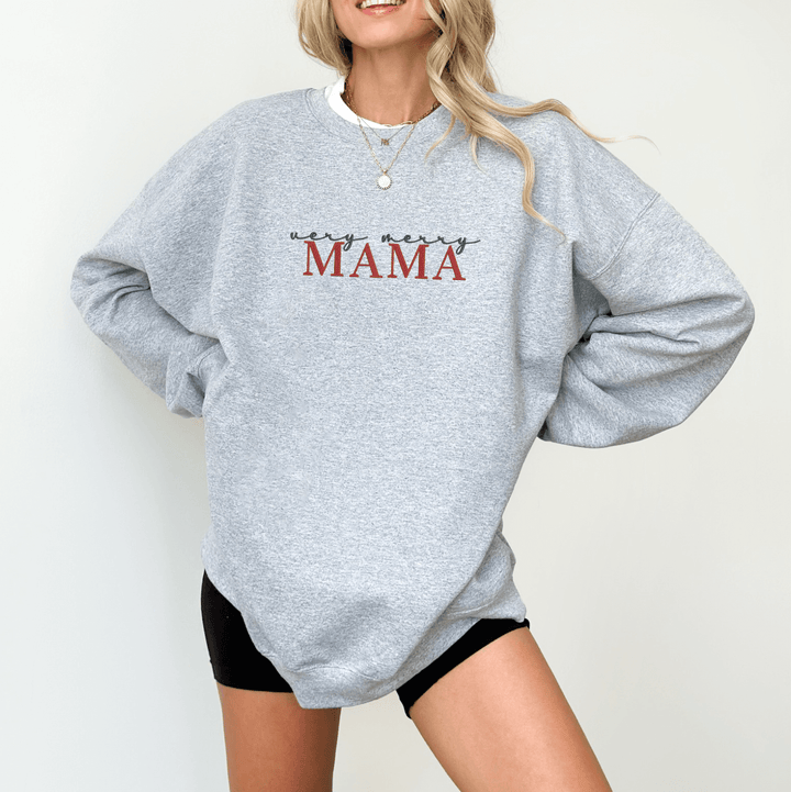 Very Merry Mama Christmas Sweatshirt
