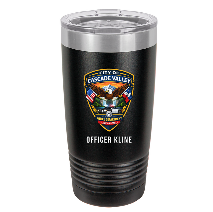 Custom Police Department Tumbler | Personalized Officer Gift