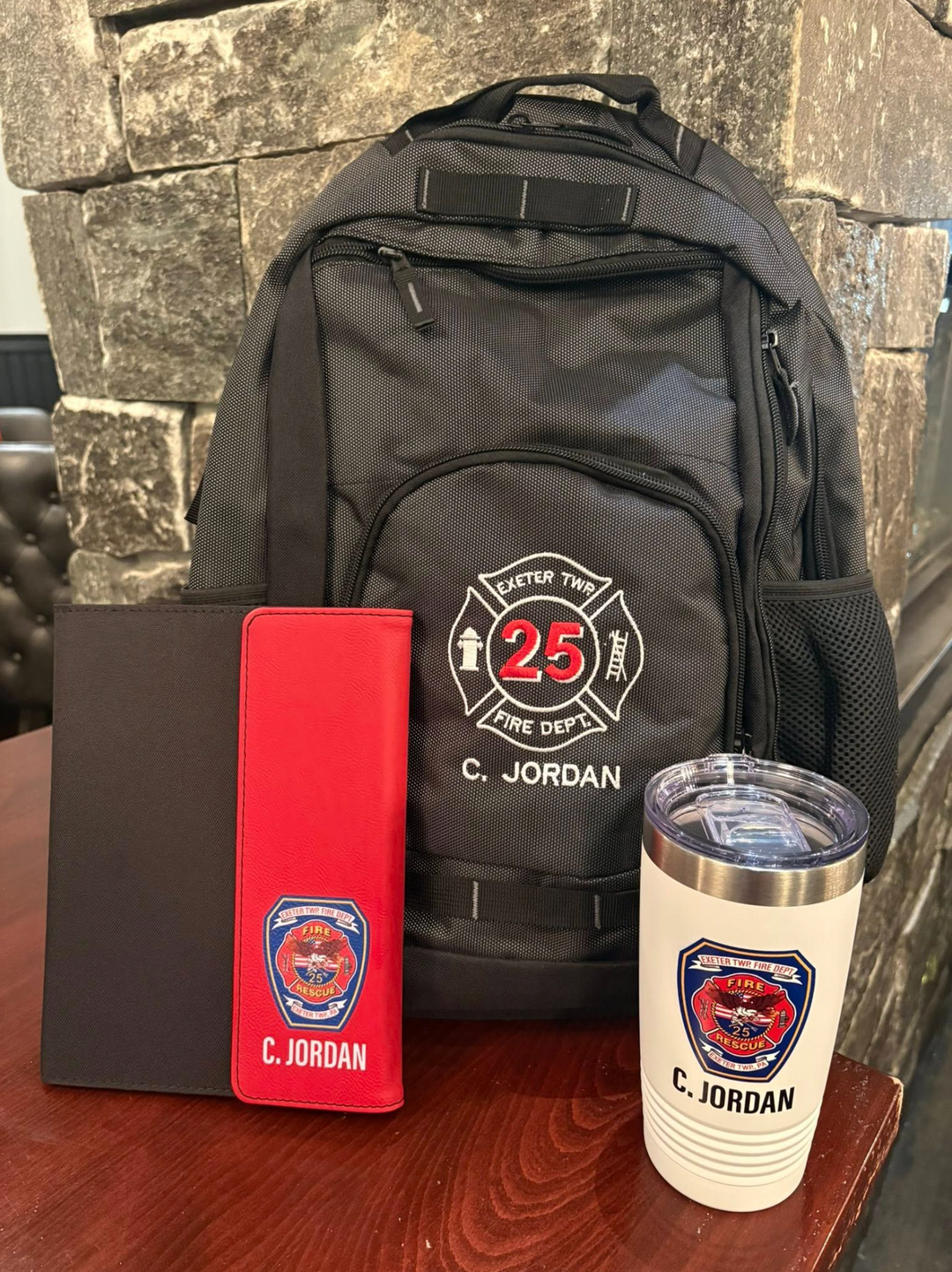 Custom Fire Department Tumbler | Personalized Firefighter Gift