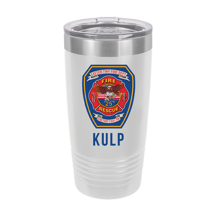 Custom Fire Department Tumbler | Personalized Firefighter Officer Gift