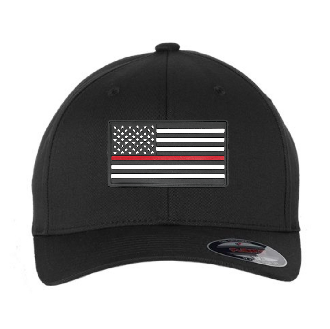 Thin Red Line Patch - Flexfit Cotton Blend Cap