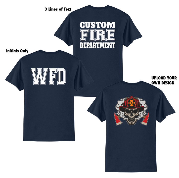 Custom Fire Department Shirt Packs – Upload Your Logo