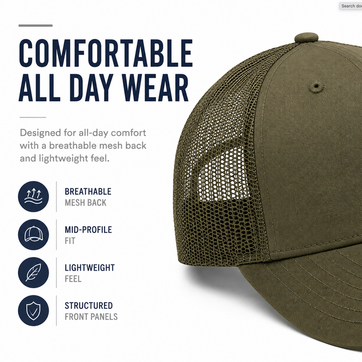 Custom Embroidered Hat — Richardson 112 Trucker