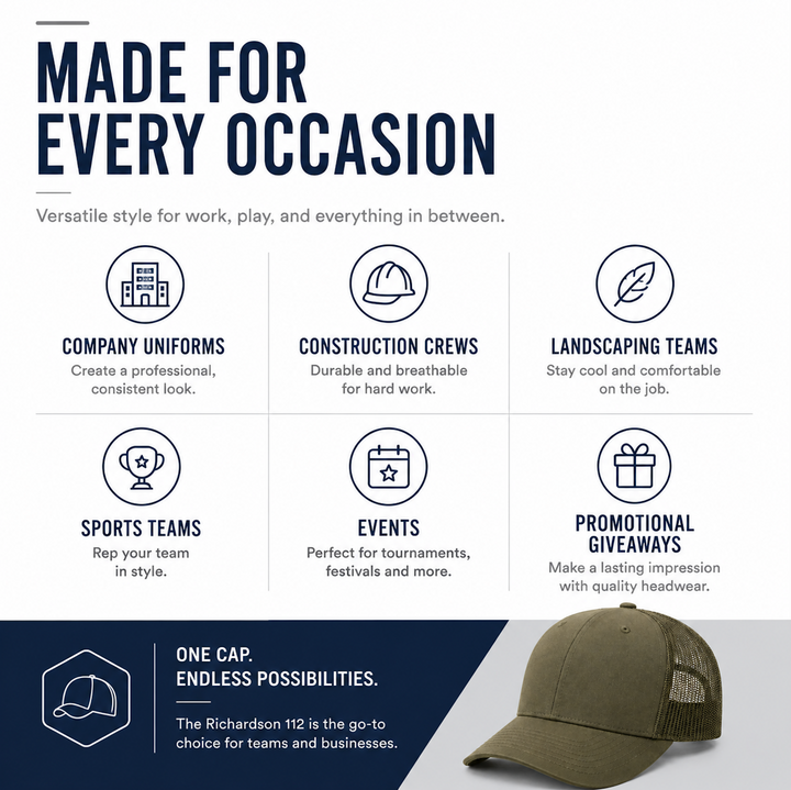 Custom Embroidered Hat — Richardson 112 Trucker