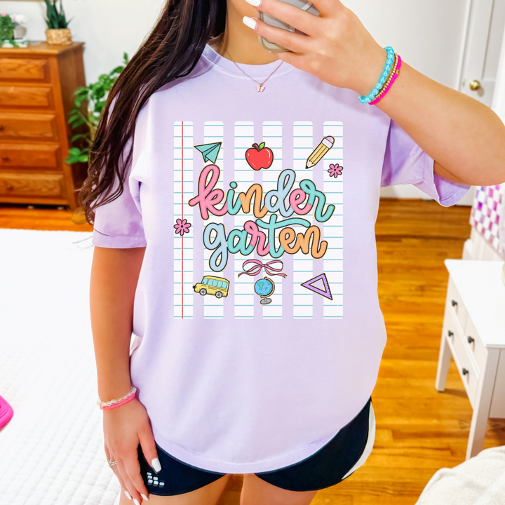 Back to School Icons T-Shirt for Pre-K Through 4th Grade Teachers &amp; Students
