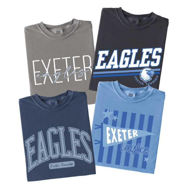 Exeter Eagles Custom Comfort Colors T-Shirt | Pick Your Design &amp; Color