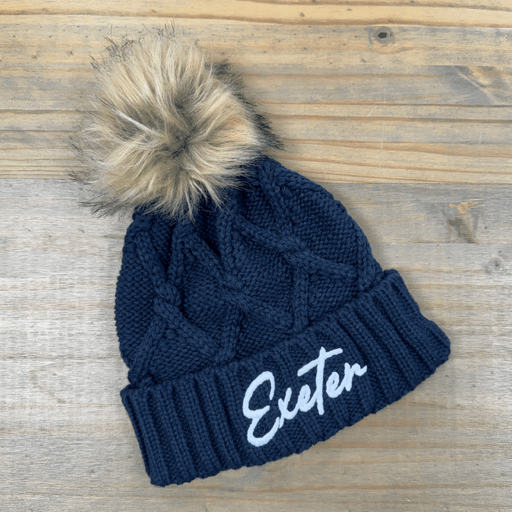 Exeter Faux Fur Pom Beanie