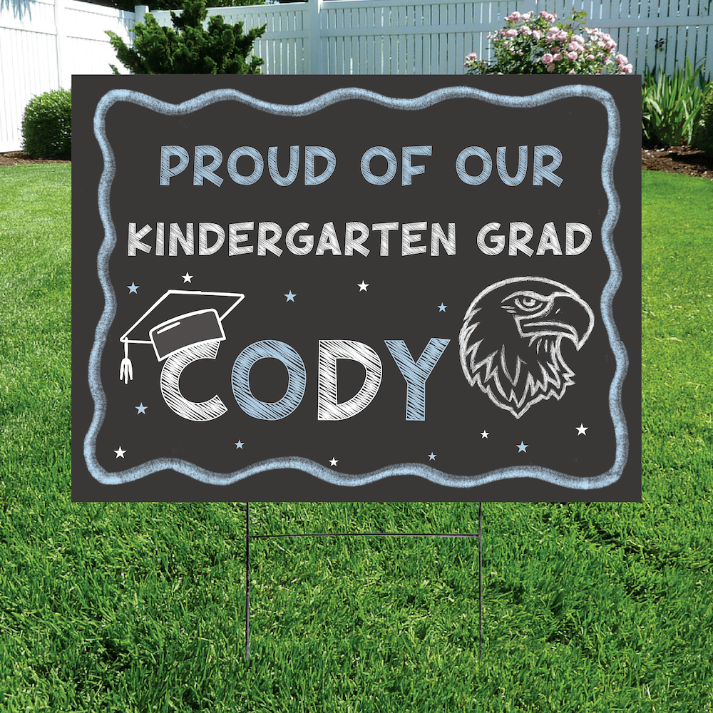 Chalkboard Grad Yard Sign