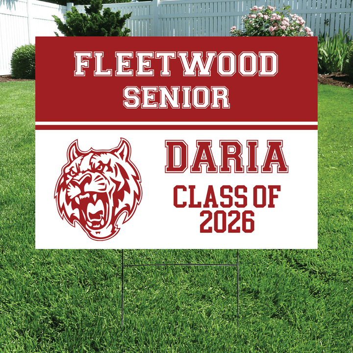 Class of 2026 Fleetwood Senior Yard Signs
