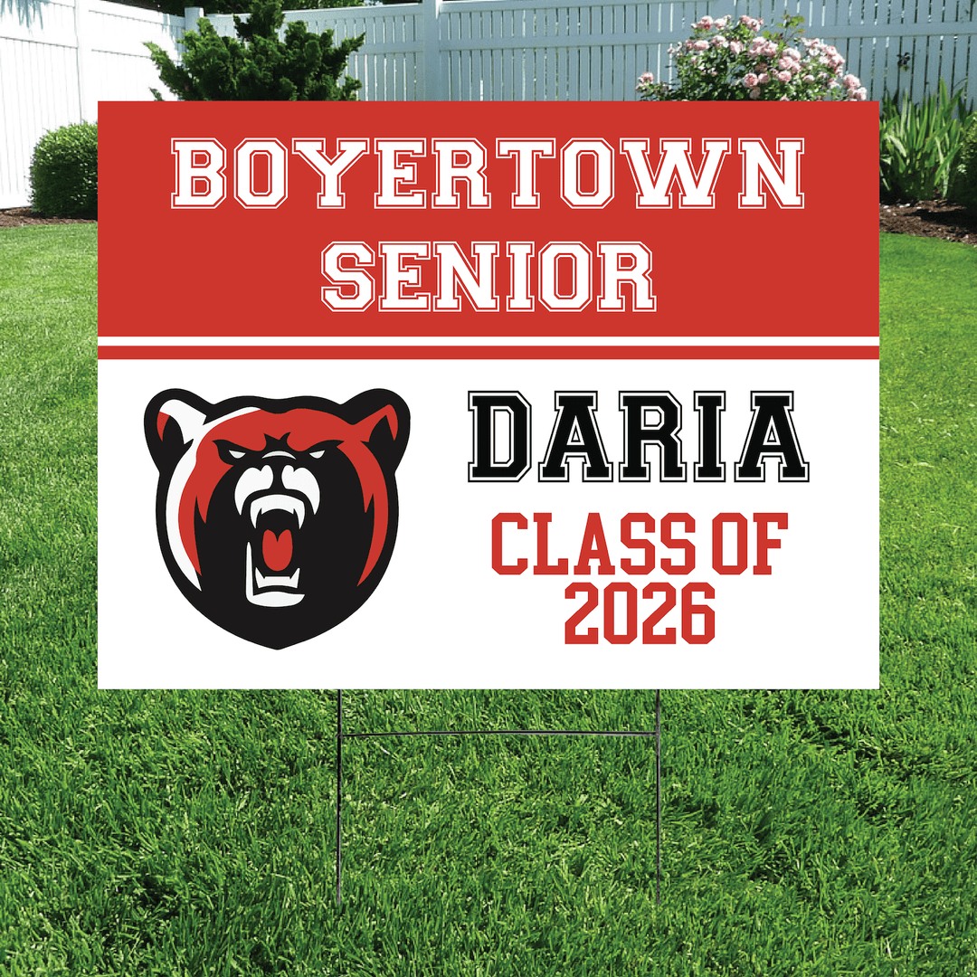 Class of 2026 Boyertown Senior Yard Signs