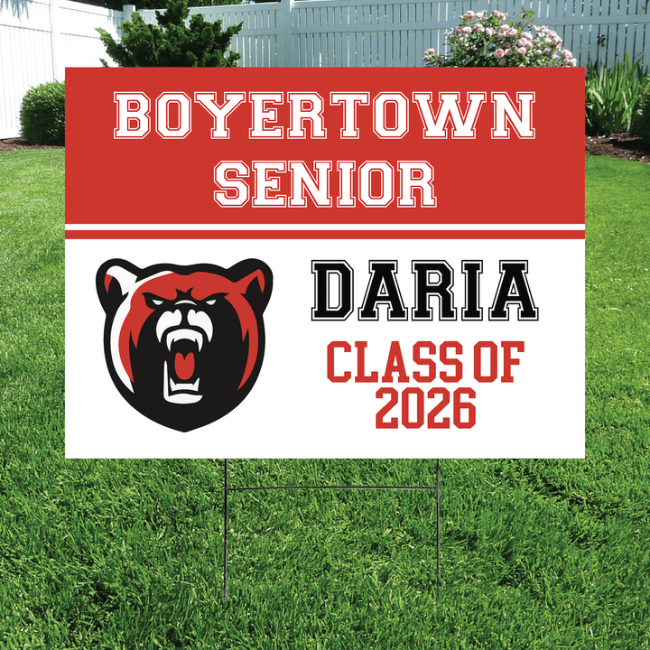 Class of 2026 Boyertown Senior Yard Signs